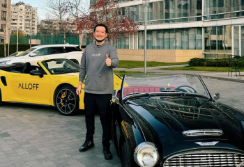 Блогер Бейбит Алибеков показал кабриолет, подаренный ему на день рождения