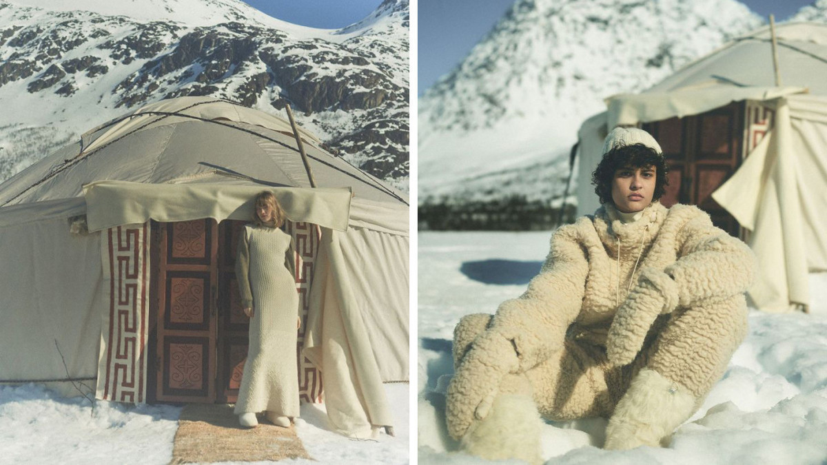 What yurt does Loro Piana use in advertisement?
