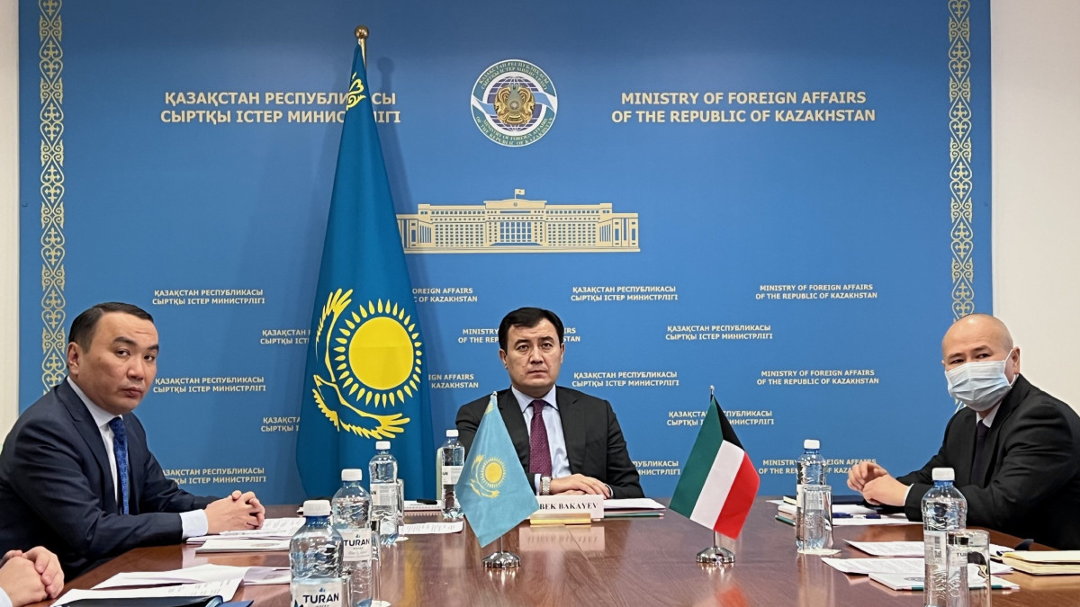 About 1st round of political consultations between Kazakh  and Kuwait MFA