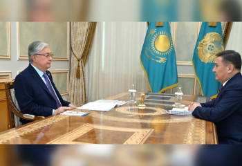 Head of State receives akim of Akmola region