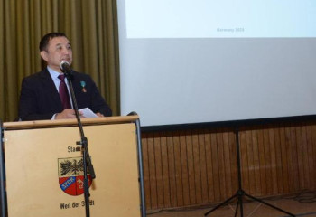 Международную научную конференцию «Дни космонавтики» в Германии посетил Айдын Аимбетов