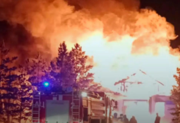 СҚО-да әкімдік ғимараты толық өртеніп кетті