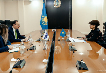 Балаева Астанадағы ЕҚЫҰ бағдарламалар кеңсесінің басшысымен кездесті