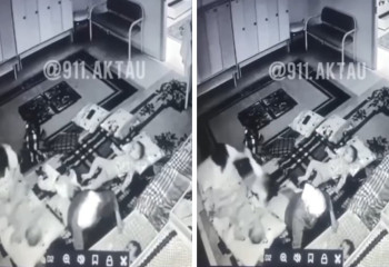 Ақтау балабақшасында тәрбиешінің баланы лақтырып жібергені видеоға түсіп қалды