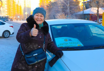 Астанада аязға байланысты тегін такси ұйымдастырылды