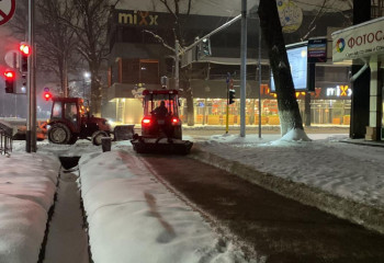 Алматыда қар тазалау жұмысы жалғасуда