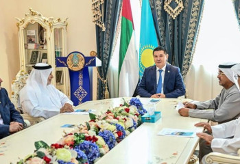 Press conference for media representatives by Ambassador of Kazakhstan in UAE