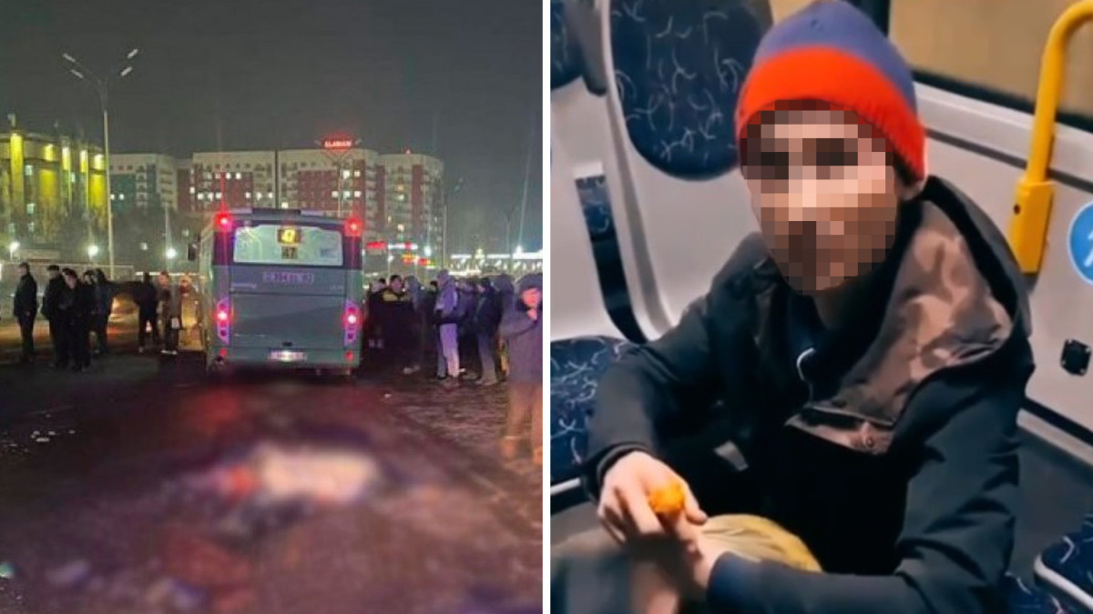 В Алматы арестовали напавшего на водителя автобуса мужчину