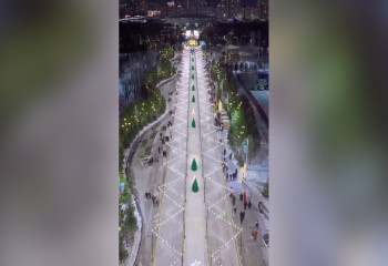 Трехсотметровый каток появился в Астане, но нужны морозы