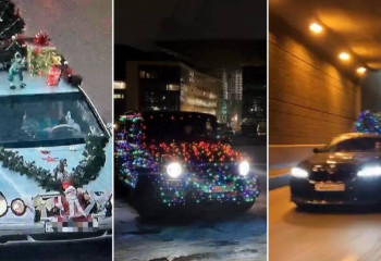 Владельцы “наряженных” машин оштрафованы полицией Алматы