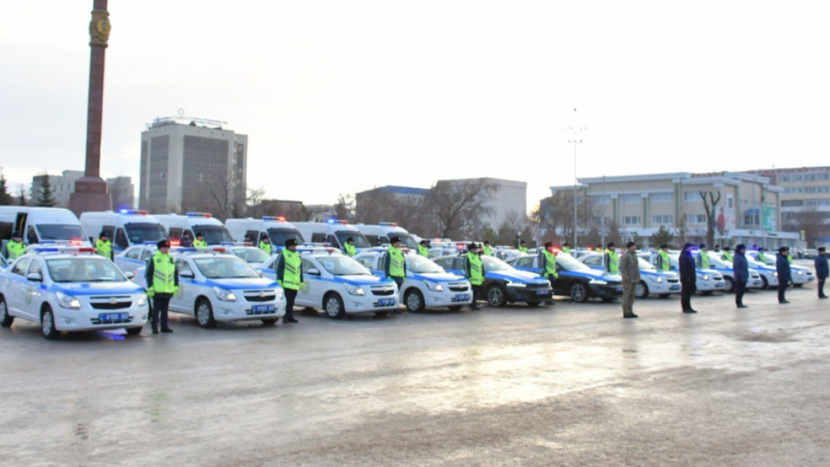 Новые машины получили полицейские Акмолинской области