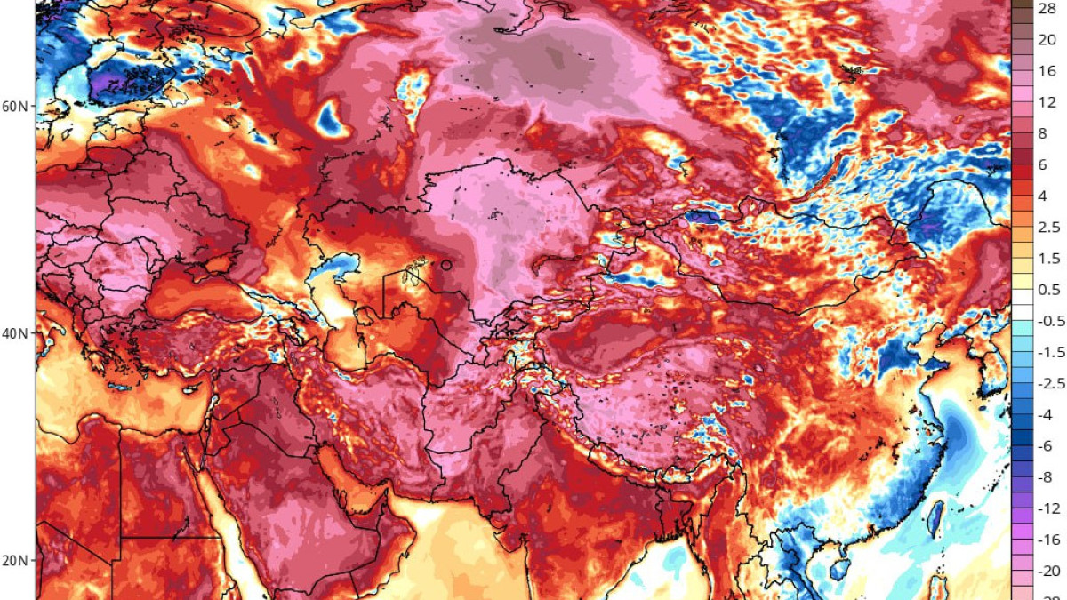 Аномальная для декабря жара установилась в Центральной Азии