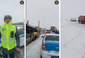 Из-за непогоды полиция выставила три блокпоста на дорогах Туркестанской области