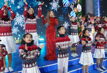 Президенттік жаңа жылдық шыршаға 100 бала қатысты