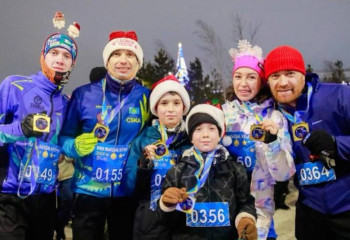 2024 метра пробежали жители Астаны