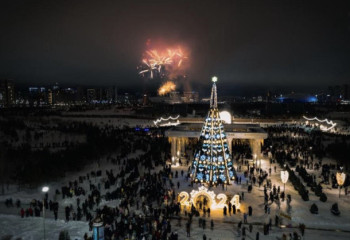Астанада Жаңа жылда отшашу ұйымдастырылды