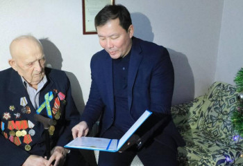 Ақтөбе облысында тұратын жалғыз соғыс ардагері 100 жасқа толды