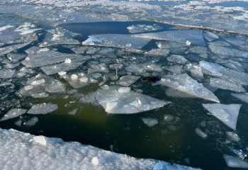 Ақтөбеде адамдар отырған көлік мұз астына түсіп кетіп, бір адам қаза тапты