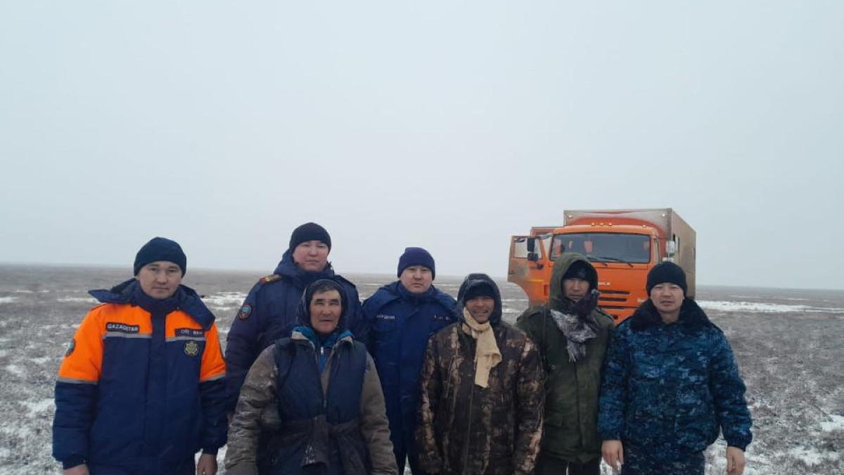 Спасатели области Ұлытау благополучно нашли пять пропавших мужчин
