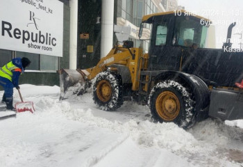 Астанада қар күреу жұмыстарына 1600 техника жұмылдырылды