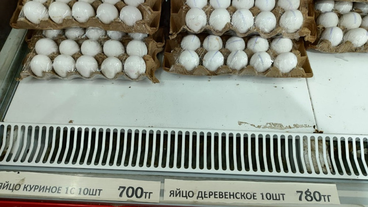 Жители Актау пришли в ужас от новых цен на куриные яйца