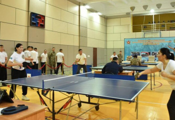 В управлении начальника Тыла ВС РК состоялся отборочный турнир по настольному теннису