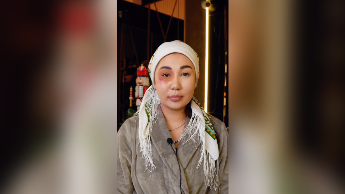 Ролик, как скрыть побои мужа казахстанской косметикой, завирусился в соцсетях