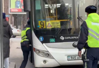 Шымкентте бір күнде 270-ке жуық қоғамдық автобус жүргізушісі жауапқа тартылды