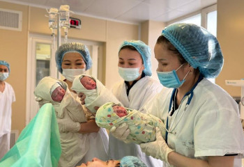 Первая в этом году тройня родилась в Астане