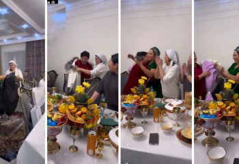 Гүлзира Айдарбекова құдағиына білезік тағып, тон жапты