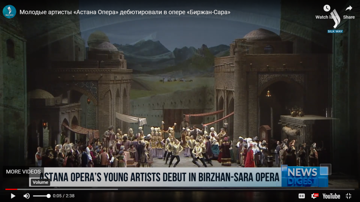 Astana Opera’s young artists debut in Birzhan-Sara opera