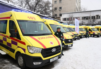 Алматы әкімдігі 55 жаңа жедел жәрдем көлігін сатып алды