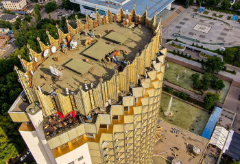 Как гостиницу «Казахстан» проверяли на землетрясение 8 баллов