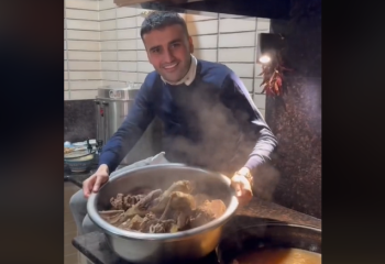 Знаменитый на весь мир турецкий повар Бурак Оздемир приготовил казахский бешбармак