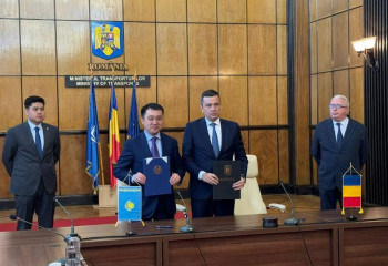 Министерства транспорта Казахстана и Румынии договорились о сотрудничестве по развитию ТМТМ