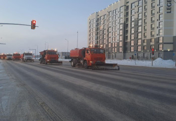 Елордадан күндізгі уақытта 37 мың текше метрден астам қар шығарылды