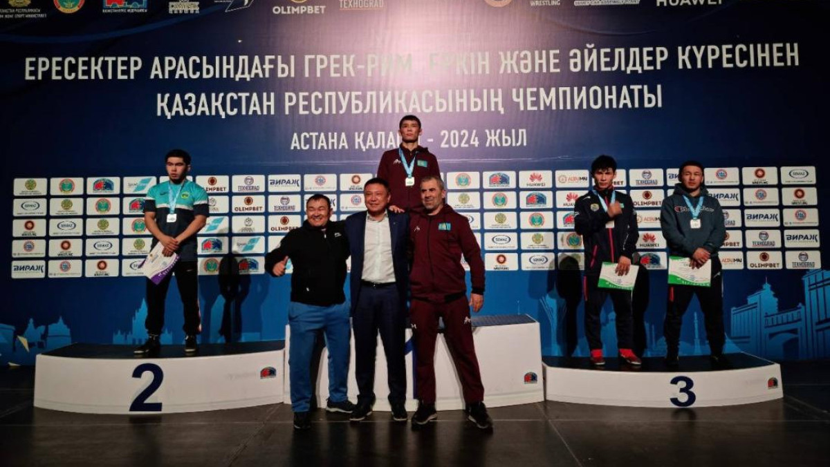 Семь медалей получили армейские борцы на чемпионате Казахстана по борьбе