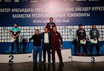 Семь медалей получили армейские борцы на чемпионате Казахстана по борьбе