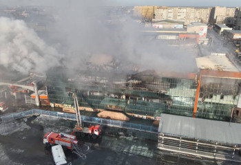 Пожар в ТЦ Семея: Роман Скляр поручил установить причины и объем причиненного ущерба