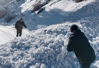 Несколько лавин вновь сошли поблизости от обсерватории Асы в Алматинской области