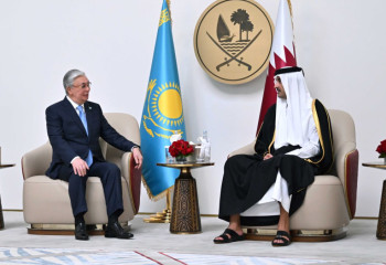 Kazakh President Tokayev arrives in Qatar