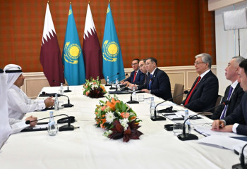 Глава государства принял председателя совета директоров Nebras Power Мохаммеда Нассера Аль-Хаджри