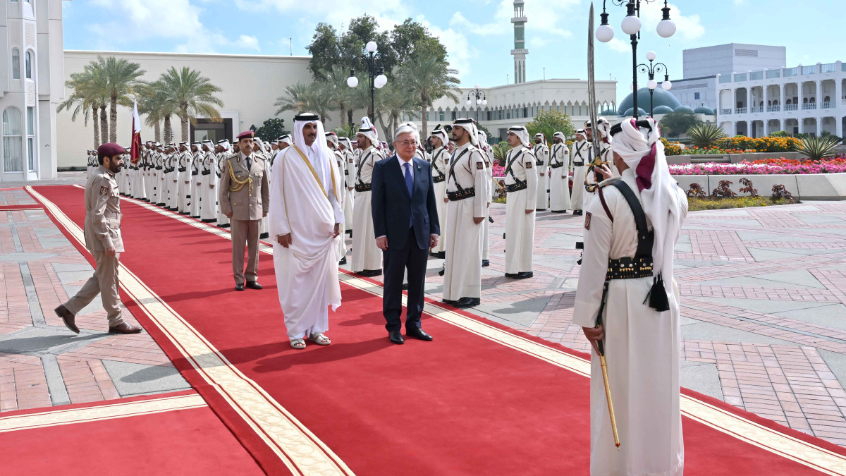 Kassym-Jomart Tokayev held talks with Amir of Qatar Sheikh Tamim bin Hamad Al-Thani