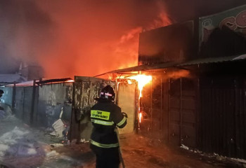 Астанада қойма жанындағы контейнер өртенді