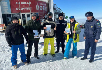 Алматы облысында қар көшкіні түсірілді