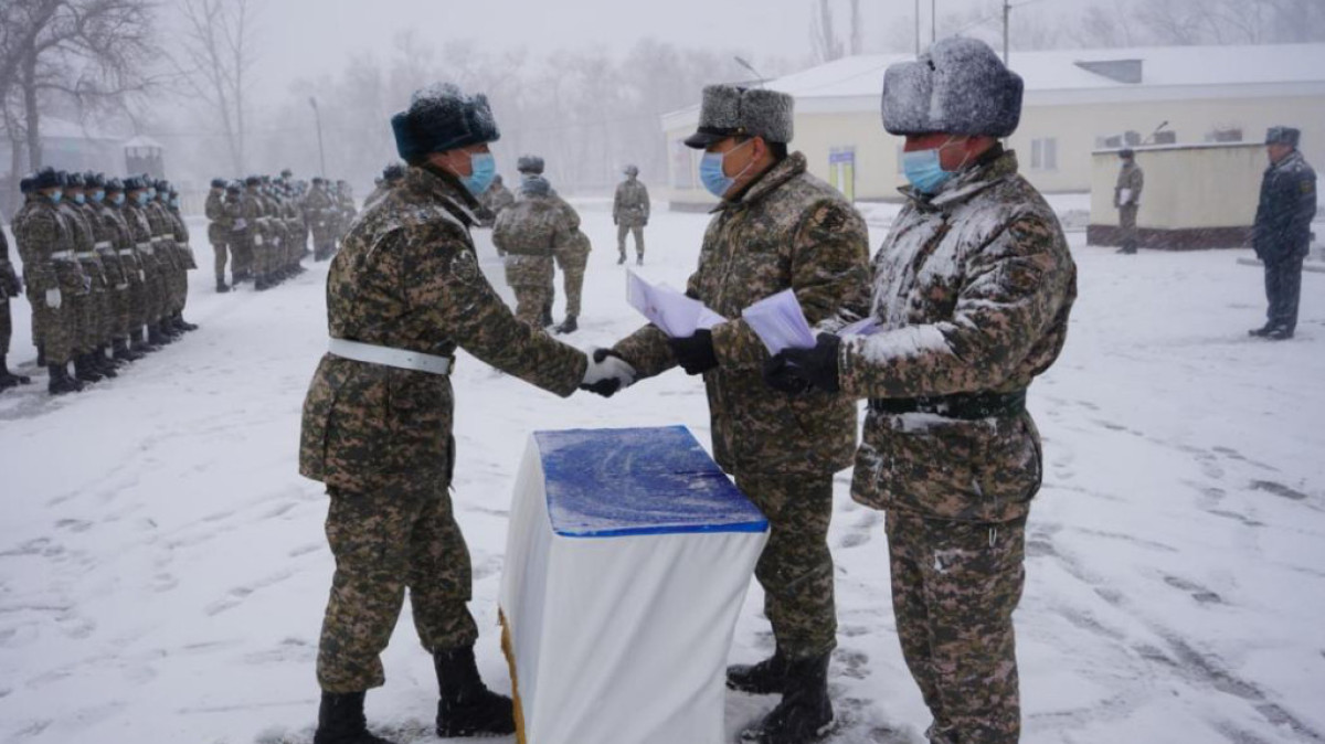 Алматыда әскери институттың оқу орталығында кіші мамандардың алғашқы түлектері қанат қақты