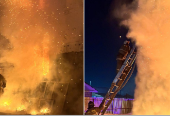 При пожаре в поселке рядом с Астаной пострадал человек