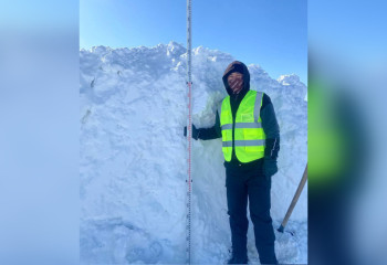 Снега выпало в два раза больше нормы этой зимой в Казахстане