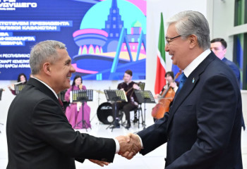 Тоқаев Қазанда Миннихановпен кездесті