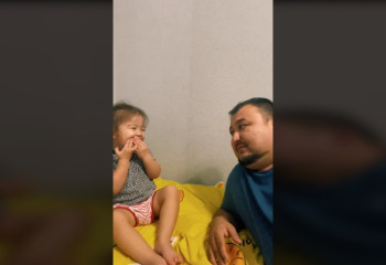 Папа научил дочку быть принцессой и рассмешил Казнет